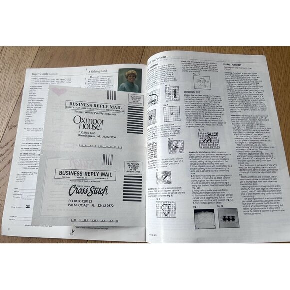 For The Love of Cross Stitch May 1994 Easter Bunny Spring Patterns 22 Projects - Picture 12 of 13